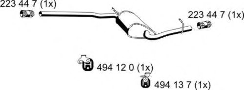 ERNST 244046 Middle Silencer